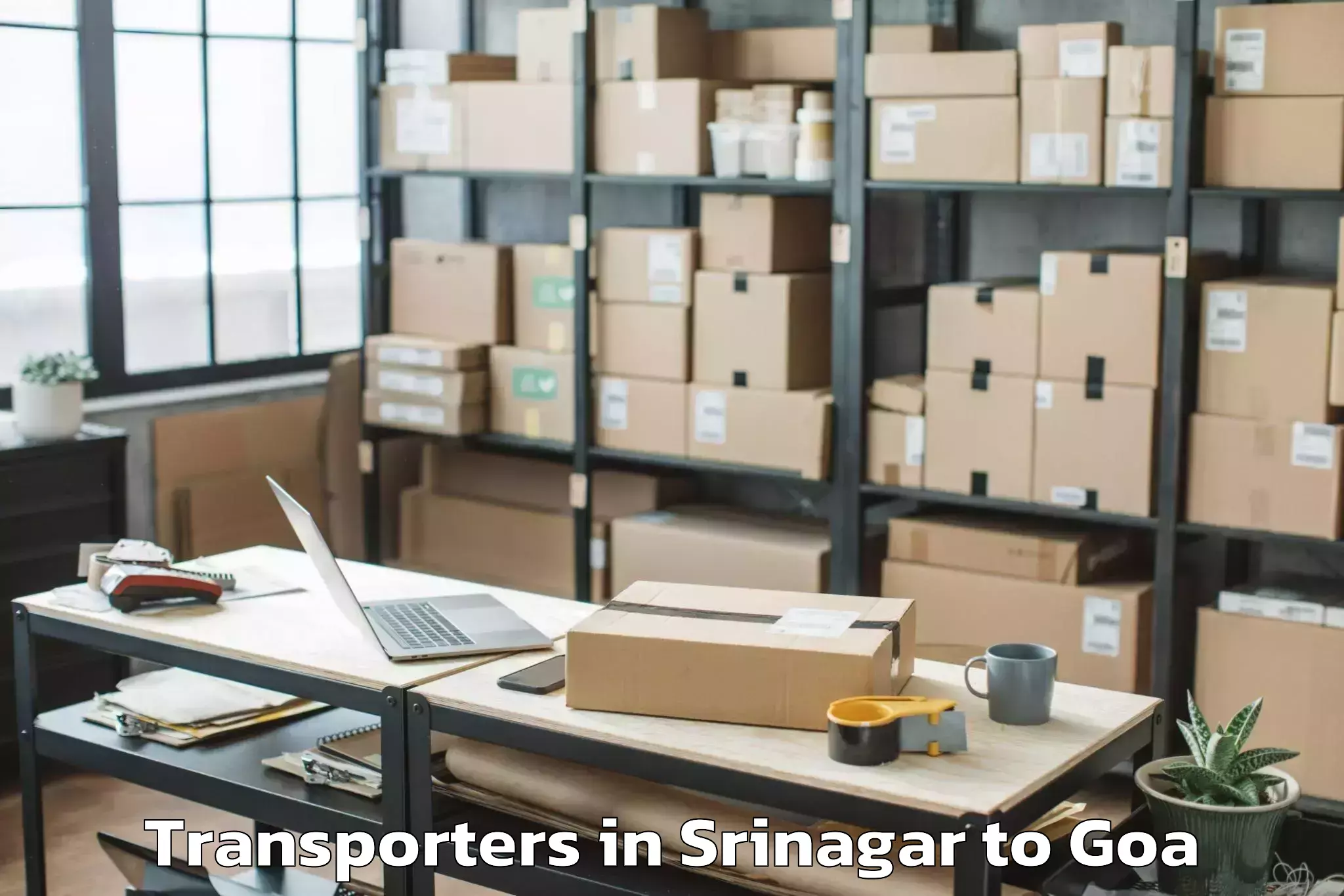 Book Srinagar to Aradi Socorro Transporters Online